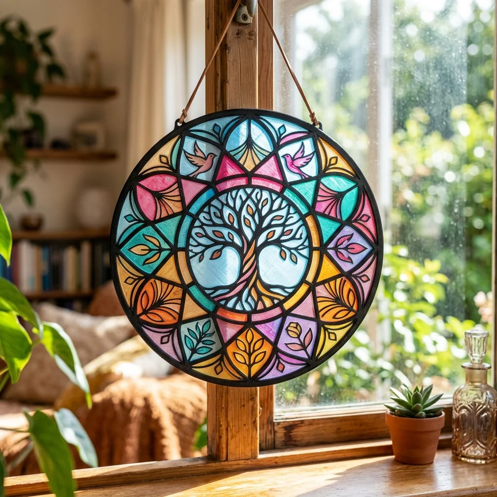 SunCatcher Studio 3D - Algorithmic Stained Glass Generator