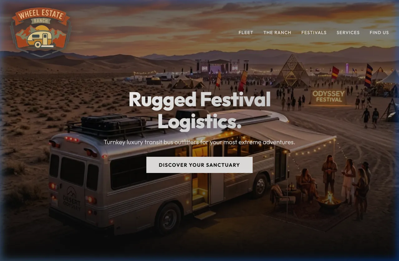 Wheel Estate Ranch - Festival Logistics & Luxury RV Rentals